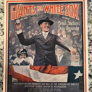 *Reprint* 1917 World Series Giants vs White Sox World Series program